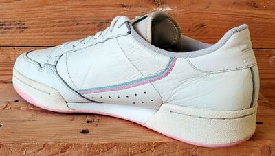 Adidas Continental 80 Low Leather Trainers UK11/US11.5/EU46 BD7645 Cream/Pink