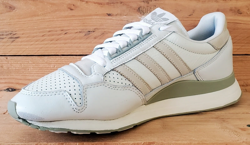 Adidas Originals ZX 500 Low Leather Trainers UK9/US9.5/EU43 GX1601 White