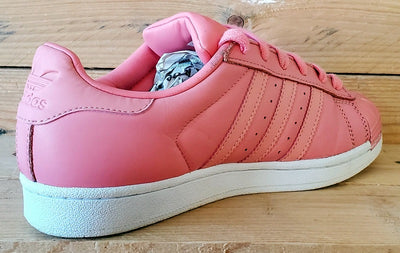 Adidas Superstar Low leather Trainers UK4/US5.5/EU36.5 BY9750 Pink/White