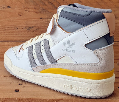 Adidas Forum 84 High Leather Trainers UK4.5/US5/EU37 GY5727 White/Yellow