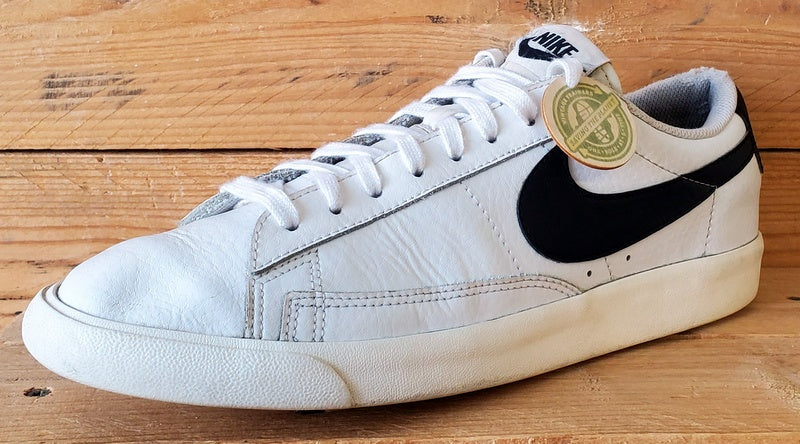 Nike Blazer Low Leather Trainers UK8/US9/EU42.5 CT6377-101 White/Black