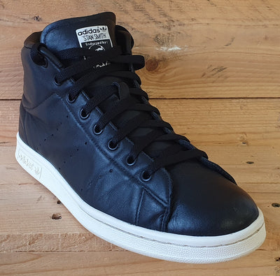 Adidas Originals Stan Smith Mid Leather Trainers UK8/US8.5/E42 S77452 Core Black