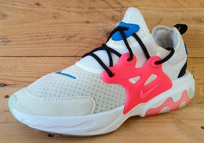 Nike React Presto GS Low Trainers UK5.5/US6Y/EU38.5 BQ4002-101 White Hyper Pink