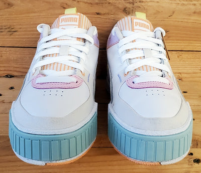 Puma Cali Sport Low Leather Trainers UK5/US7.5/EU38 382503-01 White/Orange