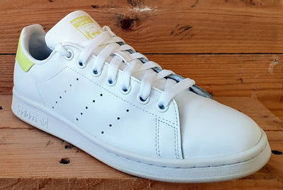 Adidas Stan Smith Low Leather Trainers UK6/US7.5/EU39 FW2707 White/Yellow