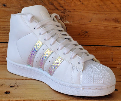Adidas Pro Model Superstar Leather Trainers UK4.5/US5/EU37 CG3595 White