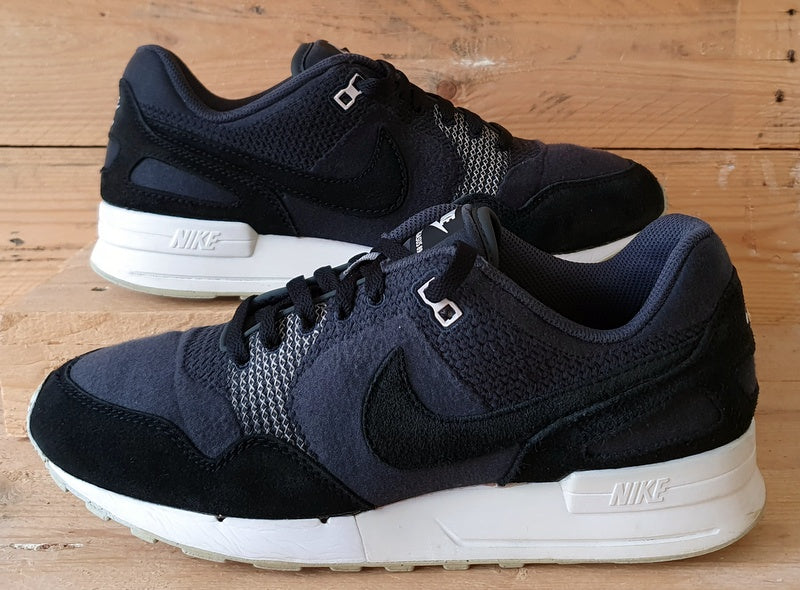 Nike Air Pegasus 89 Textile/Suede Trainers UK9/US10/EU44 918355-001 Black/White