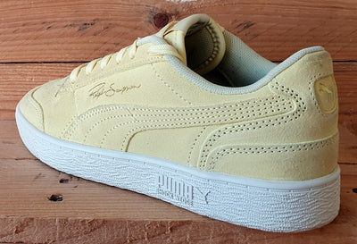 Puma Ralph Sampson Low Suede Trainers UK5/US6/EU38 380231-01 Yellow/White