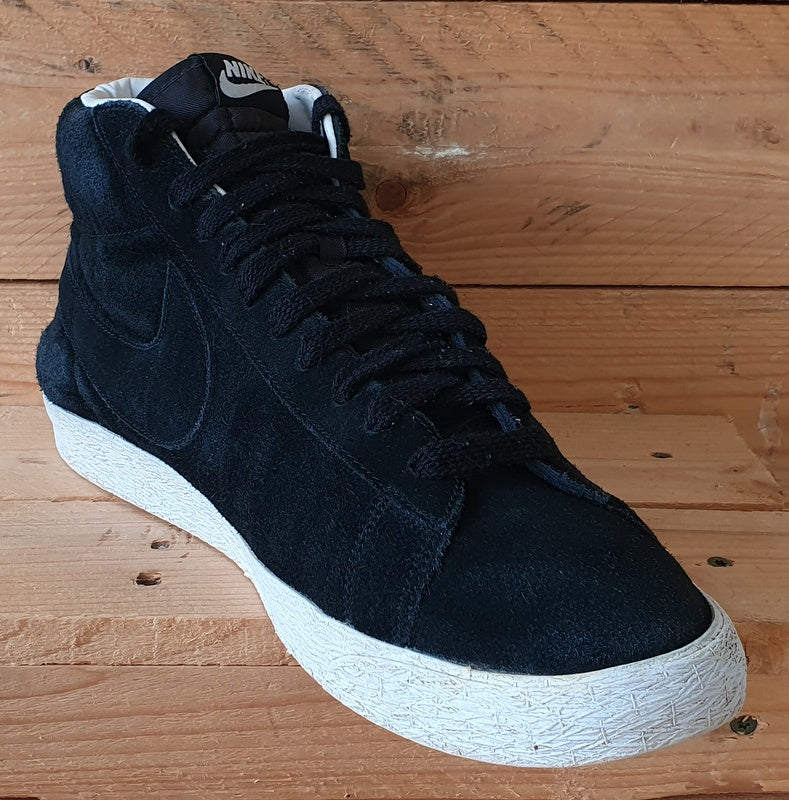 Nike Blazer Mid Suede Trainers UK12 US13 EU47.5 371761 027 Black White VintageTrainers