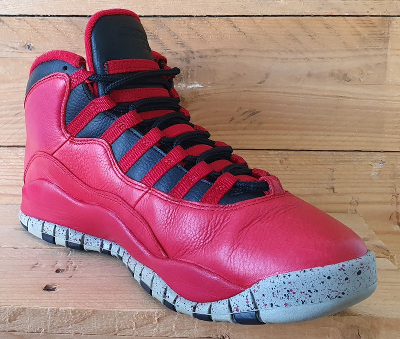 Nike Jordan 10 Retro Mid Leather Trainers UK8/US9/EU42.5 705178-601 Red