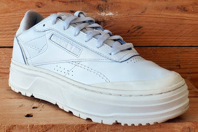 Reebok Club C Double Geo Low Leather Trainers UK5/US7.5/EU38 H69140 White