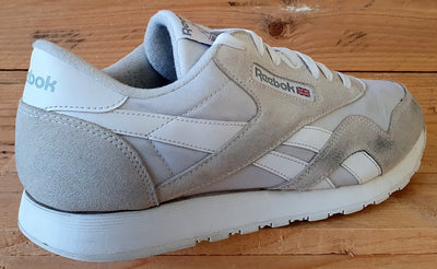 Reebok Classic Nylon Low Trainers UK10/US11/EU44.5 GY7235 Light Grey/Cream