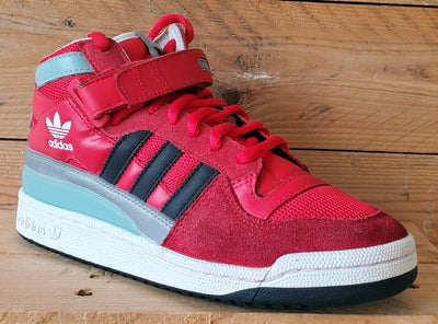 Adidas Forum Mid Suede/Textile Trainers UK6/US6.5/EU39 B35280 Red/White