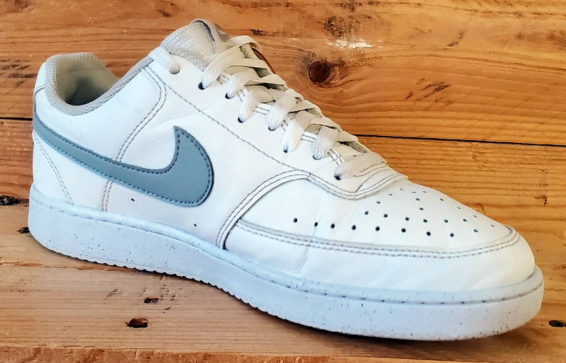 Nike Court Vision Low Leather Trainers UK7/US8/EU41 DH2987-112 White/Grey