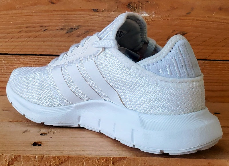 Adidas Swift Run Low Textile Trainers UK3.5/US4/EU36 FY2149 Triple White