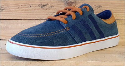 Adidas Court Deck Casual Low Suede Trainers UK7/US7.5/EU40.5 G50597 Blue/Brown