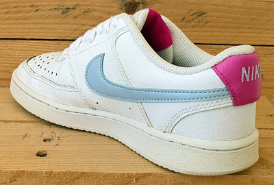 Nike Court Vision Low Leather Trainers CD5434-104 White/Pink UK3.5/US6/US36.5