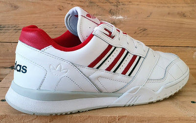 Adidas A.R. Low Leather Trainers UK9.5/US10/EU44 EF5945 White/Red/Black