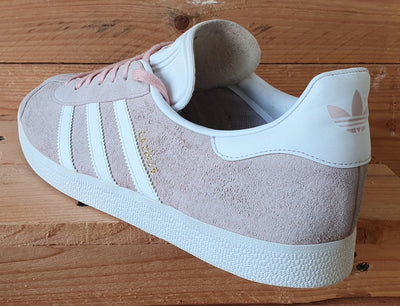 Adidas Gazelle Low Suede Trainers UK12/US12.5/EU47 BB5472 Vapor Pink/White