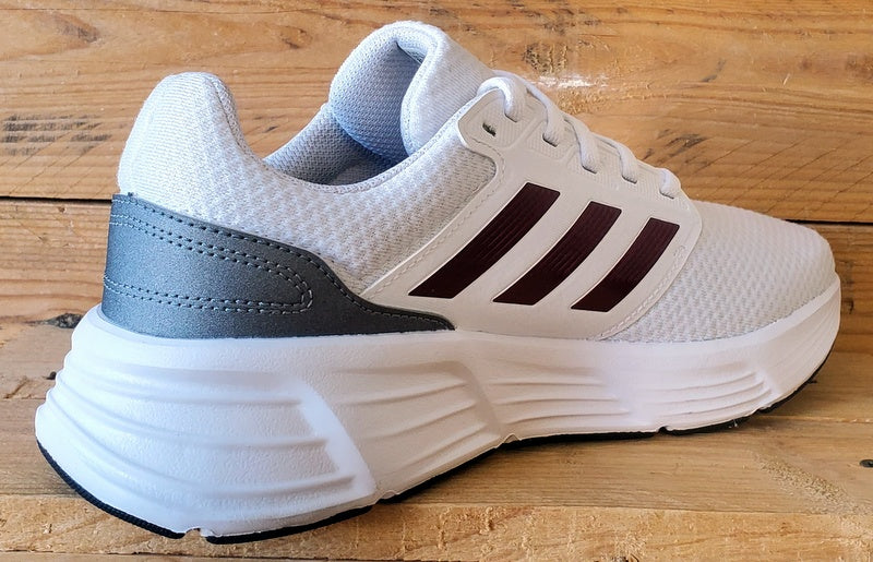 Adidas Galaxy 6 Low Textile Trainers UK8/US8.5/EU42 IE8136 Cloud White/Red