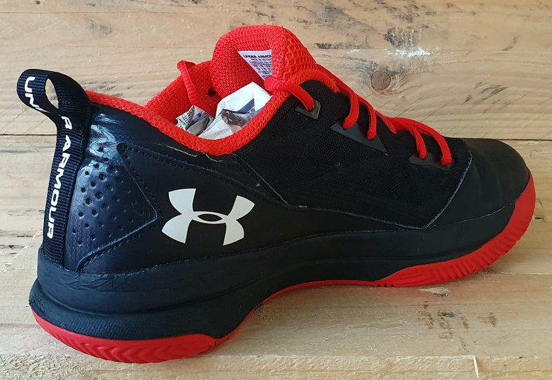 Under Armour Jet Low Basketball Trainers 1274424 003 Black Red UK8 US9 EU42.5 VintageTrainers