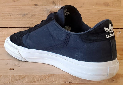 Adidas Continental Vulc Low Canvas/Suede Trainers UK9/US9.5/EU43 FU9471 Black