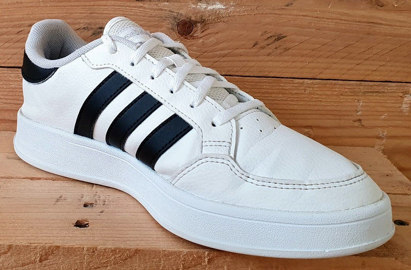 Adidas Breaknet Low Leather Trainers UK6.5/US8/EU40 FX8724 White/Black