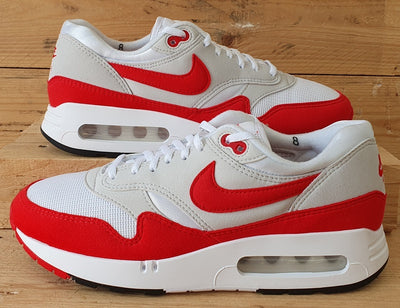 Nike Air Max 1 Big Bubble Low Textile Trainers UK7/US8/EU41 DQ3989-100 White/Red