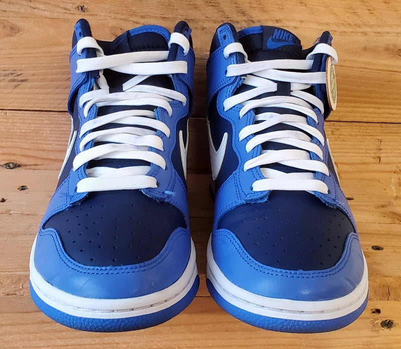 Nike Dunk Mid Leather Trainers UK6/US7/EU40 DJ6189-400 Medium Blue/Midnight Navy