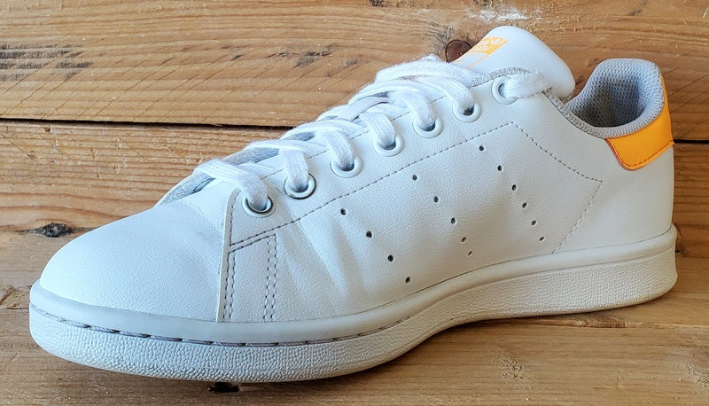 Adidas Stan Smith Low Leather Trainers UK5/US5.5/EU38 FY2556 White/Orange