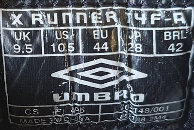 Umbro Elite Running Textile Trainers 886188-2M4 UK9.5/US10.5/E44 White/Red/Black