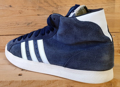 Adidas Basket Profi Mid Suede Trainers UK10/US10.5/EU44.5 G63951 Navy Blue