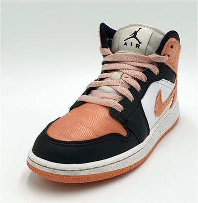 Nike Jordan 1 Madder Root Mid Leather Trainers DM9077-108 Pink UK3/US3.5Y/EU35.5