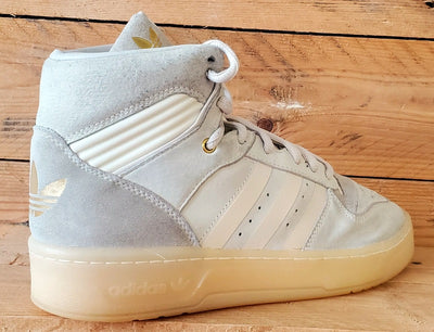 Adidas Rivalry Mid Suede Trainers UK7/US7.5/EU40.5 FZ6324 Cream/Grey/Gum