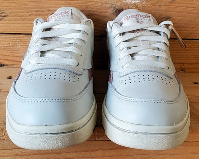 Reebok Club C Double Low leather UK4/US6.5/EU37 H67811 Chalk/Cheetah