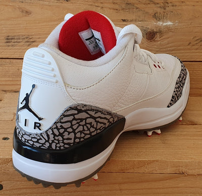 Nike Air Jordan 3 Golf Leather Trainers UK7.5/US8.5/EU42 AJ3783-100 White Cement