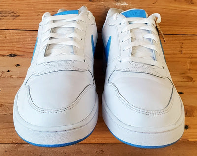 Nike Ebernon Low Leather Trainers UK9.5/US10.5/EU44.5 AQ1775-102 White/Blue