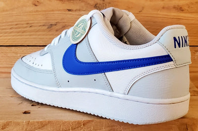 Nike Court Vision Low Leather Trainers UK8/US9/EU42.5 FN4019-001 White/Grey