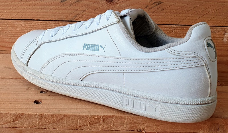 Puma Smash Low Leather Trainers 356722-02 Triple White UK6.5/US7.5/EU40