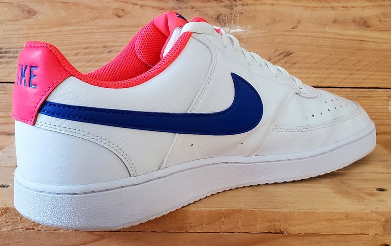 Nike Court Vision Low Leather Trainers UK12/US13/EU47.5 CD5463-104 White/Blue