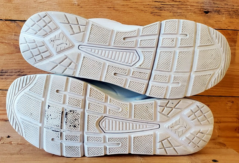 Skechers Uno 2 Low Leather Trainers UK6/US9/EU39 SN155543 Triple White