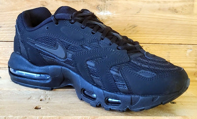 Nike Air Max 96 II Low Suede Trainers UK8.5/US9.5/EU43 DJ0328-001 Triple Black