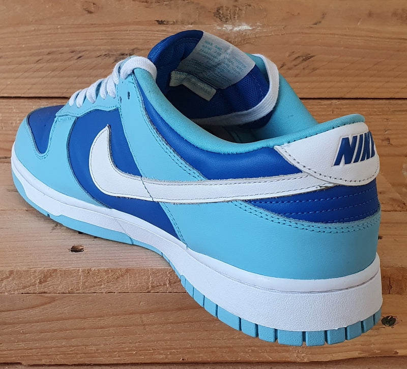 Nike Dunk Retro Low Leather Trainers UK11/US12/EU46 DM0121-400 Argon Blue/White