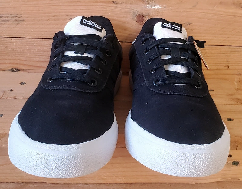 Adidas Vulc Raid3r Low Canvas Trainers UK10/US10.5/EU44.5 GY5496 Black/White