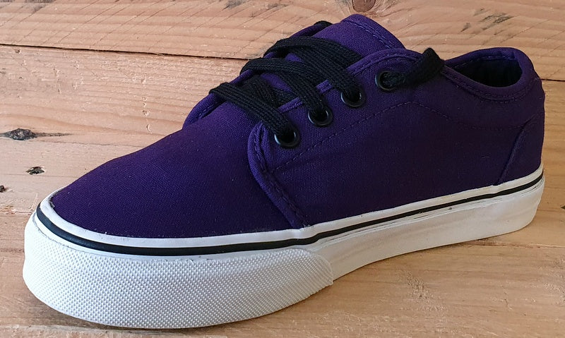 Vans Off The Wall Low Canvas Trainers UK4.5/US7/EU37 TB4R Purple/White