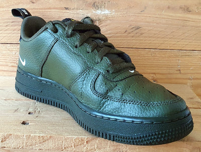 Nike Air Force 1 07 Low Leather Trainers UK5/US5.5Y/EU38 AR1708-300 Olive Khaki