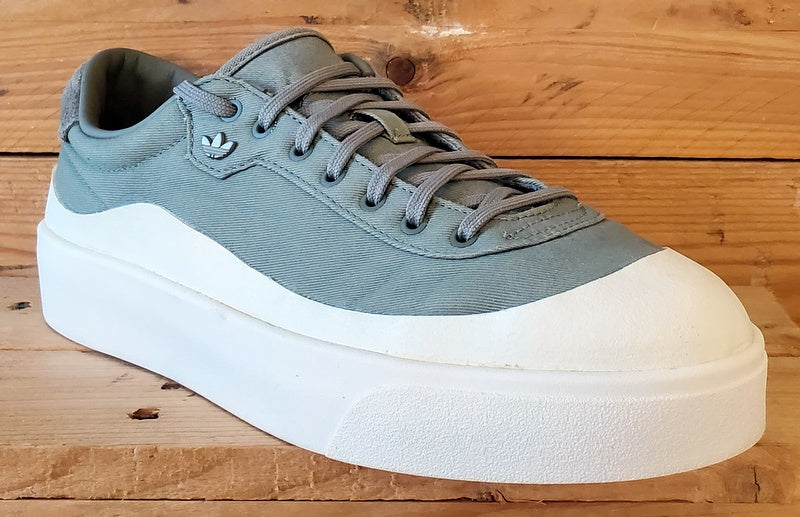 Adidas Nucombe Low Canvas Trainers UK10/US10.5/EU44.5 IF2830 Silver Pebble