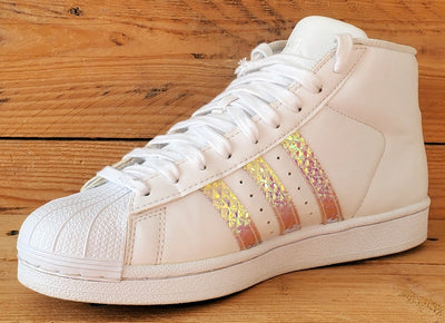 Adidas Pro Model Superstar Leather Trainers UK4.5/US5/EU37 CG3595 White