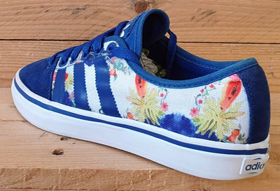 Adidas Adria Restyle Low Canvas Trainers UK6/US7.5/EU39 M25539 Blue/Multicolour