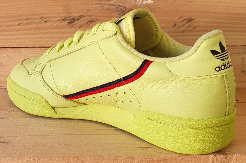 Adidas Continental 80 Leather Trainers UK5/US5.5/EU38 B41675 Semi Frozen Yellow